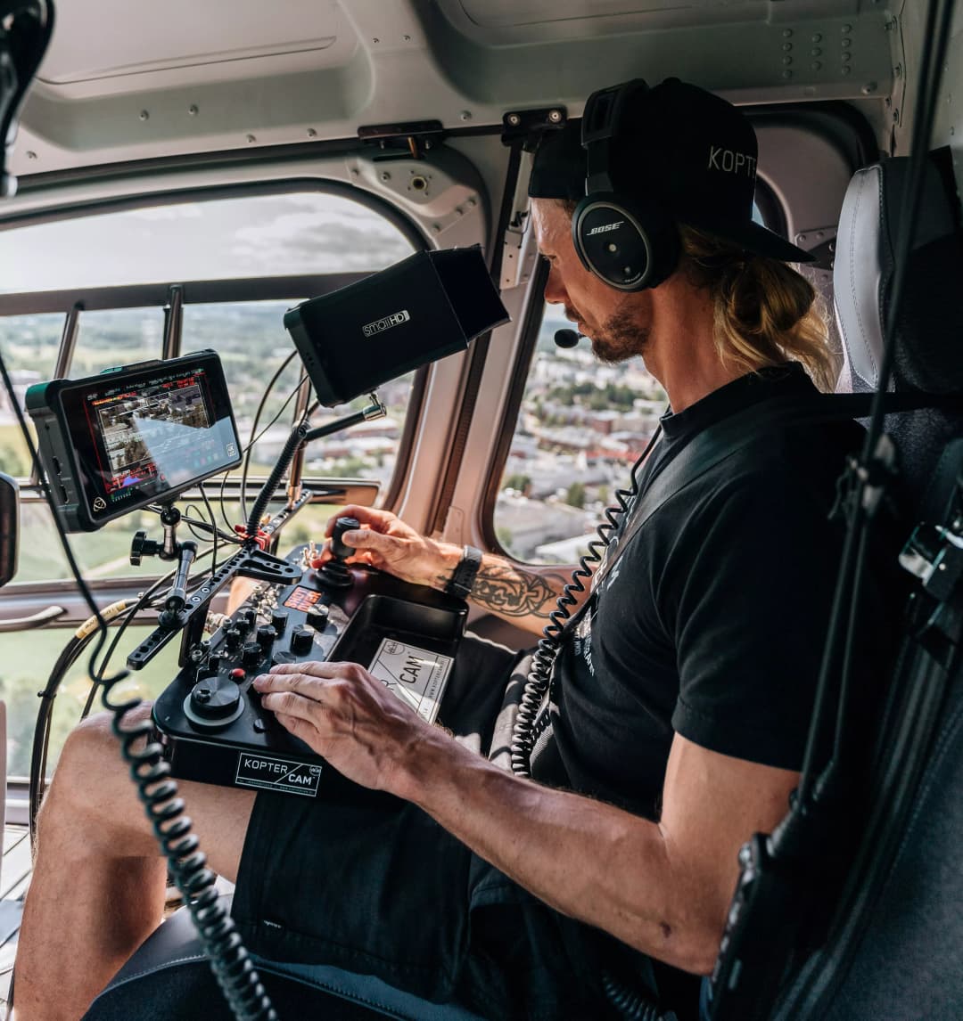 Control deck operating SHOTOVER system